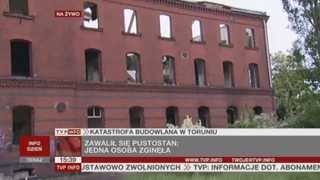 Runął Pustostan W Centrum Torunia Tvp Info, 27.05.2013
