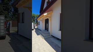 Wooden awning, house entrance!
