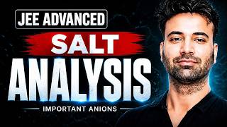JEE Advanced 2026 | Salt Analysis