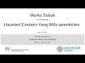 Marko Sobak - Haunted Einstein-Yang-Mills wormholes