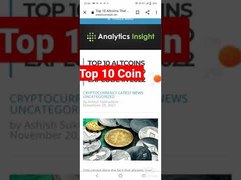 #shorts | crypto news today | top 10 coins for 2022 | cryptocurrency | coin market cap | coin gecko