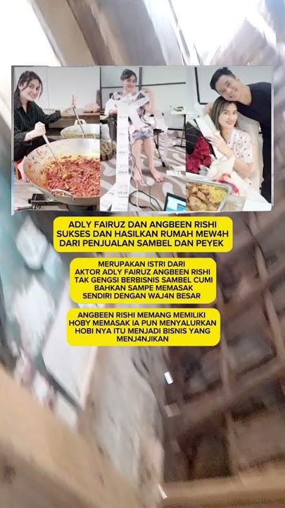 istri dari aktor adly fairuz tak gengsi berbisnis sambel cumi #shortvideo #shortsfeed #short
