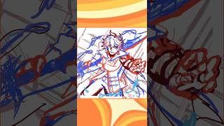 ☆ARTIST CURSED TECHNIQUE☆ #shorts #fyp #fanart #genshin #art