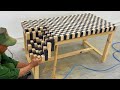 Woodworking Techniques Excellent Craftsmanship - Creative And beautiful Table Design idea For Garden