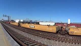 BNSF empty Intermodal wells