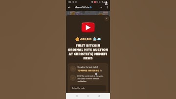 MemeFi | First Bitcoin Ordinal Hits Auction At Christie