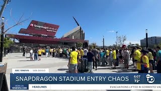 Fans faced long delays, security concerns at Snapdragon Stadium soccer match