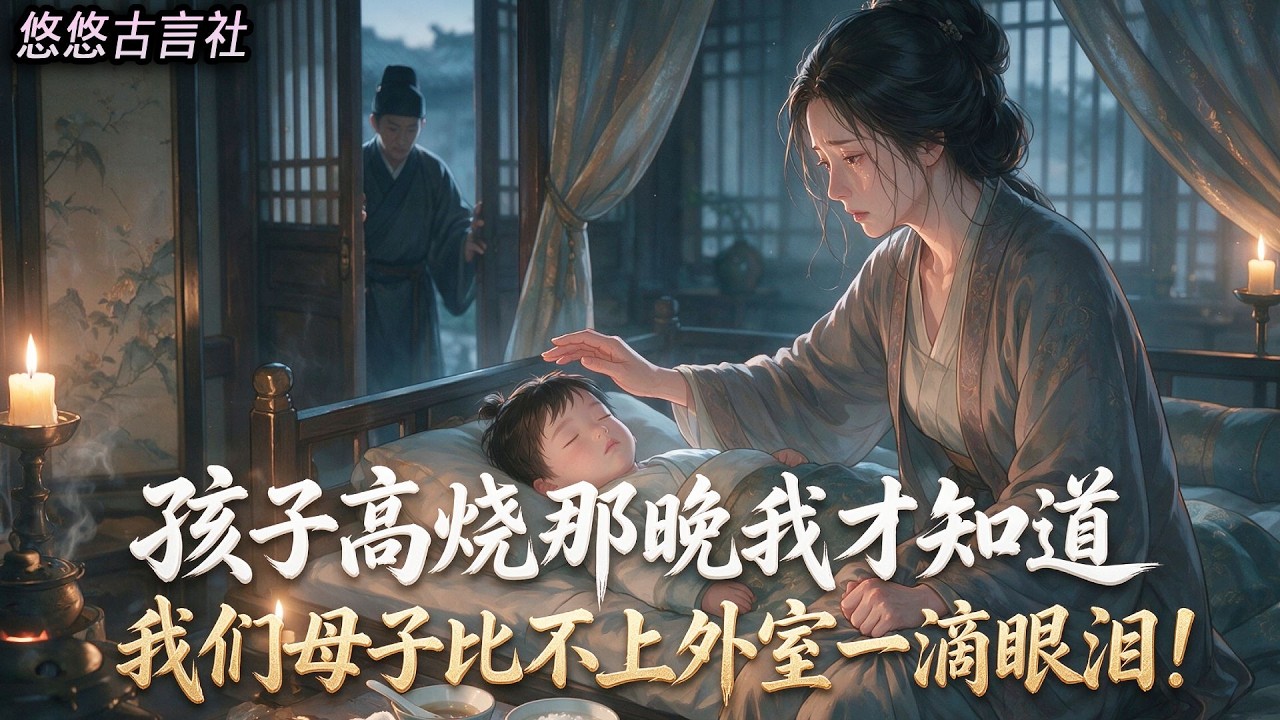 The legitimate son had a high fever, and I stayed awake by my bedside all night. The first message sent by the marquis was, "The favor has already been given to Rou'er's child. If you dare to trouble her again, try again!" It turned out that in his heart, the status of legitimate son was nothing compared to the tears of a concubine... #小說 #睡前故事