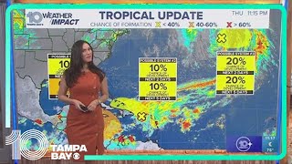 Tracking the Tropics: Eyes are still on area in Caribbean but slow development expected