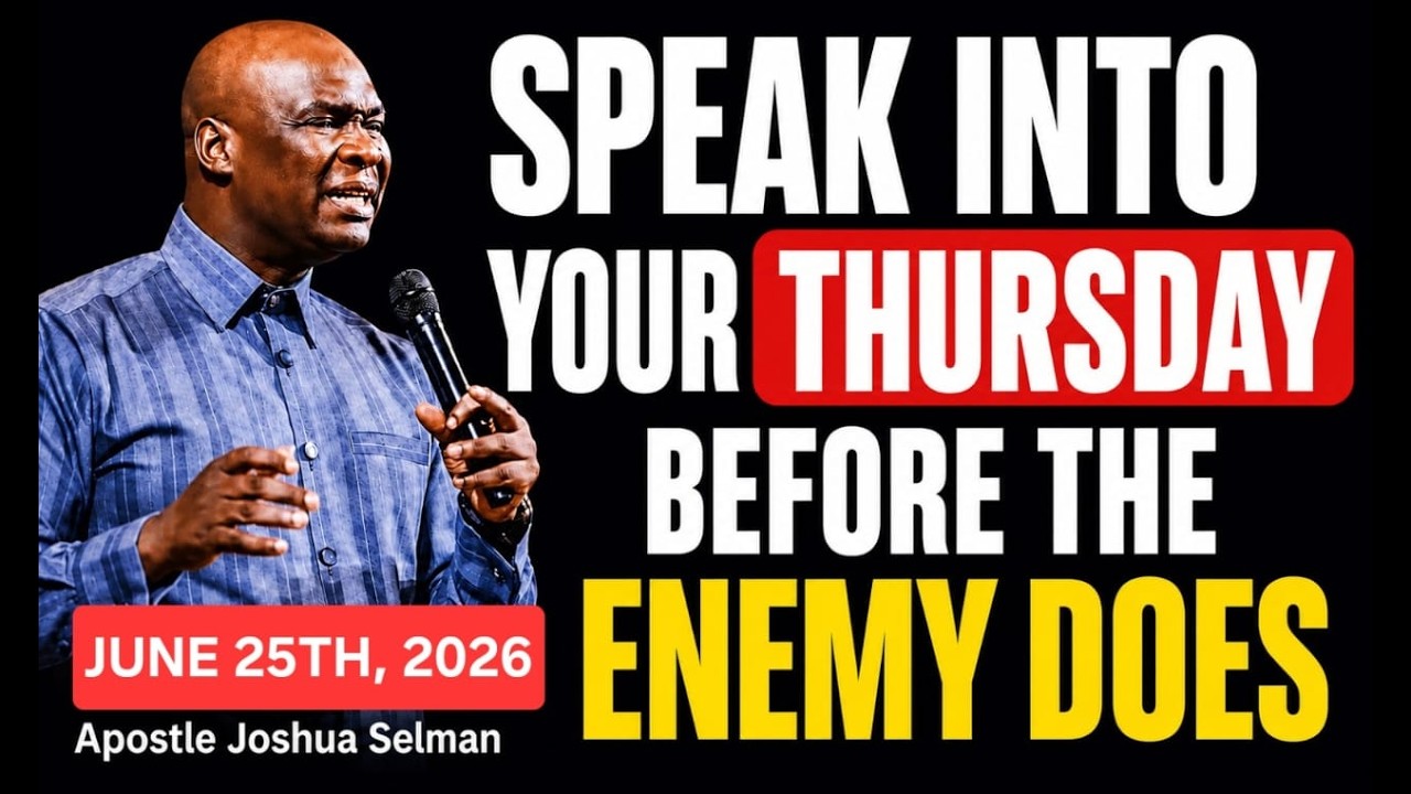 ⁣25TH JUNE 2026: START YOUR THURSDAY WITH POWERFUL EARLY MORNING PRAYERS BY APOSTLE JOSHUA SELMAN