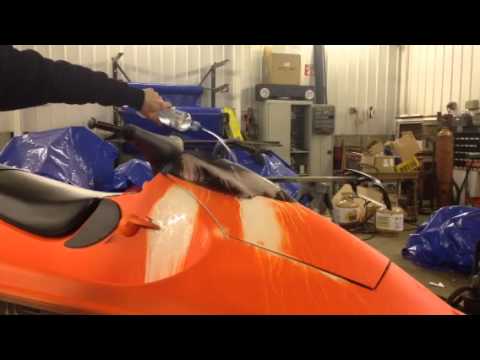 Plasti dip - Heat changing Jet ski - YouTube