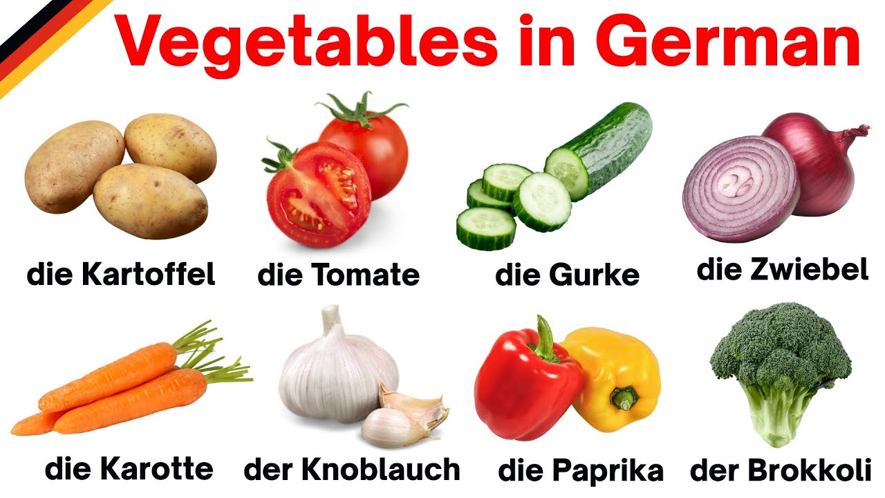Vegetables in German | Learn Vegetables Names in German | Learn German | German Vocabulary
