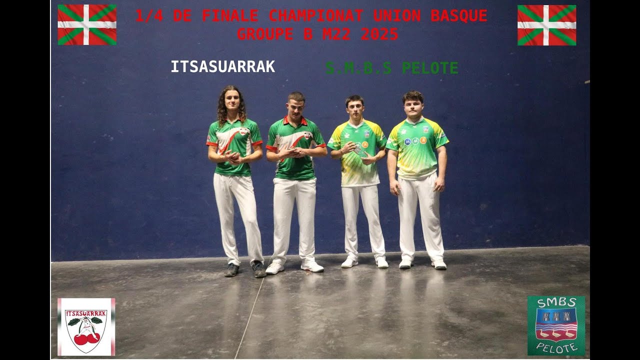 14 DE FINALE CHAMPIONNAT  UNION BASQUE TRINQUET GROUPE B M22 2025