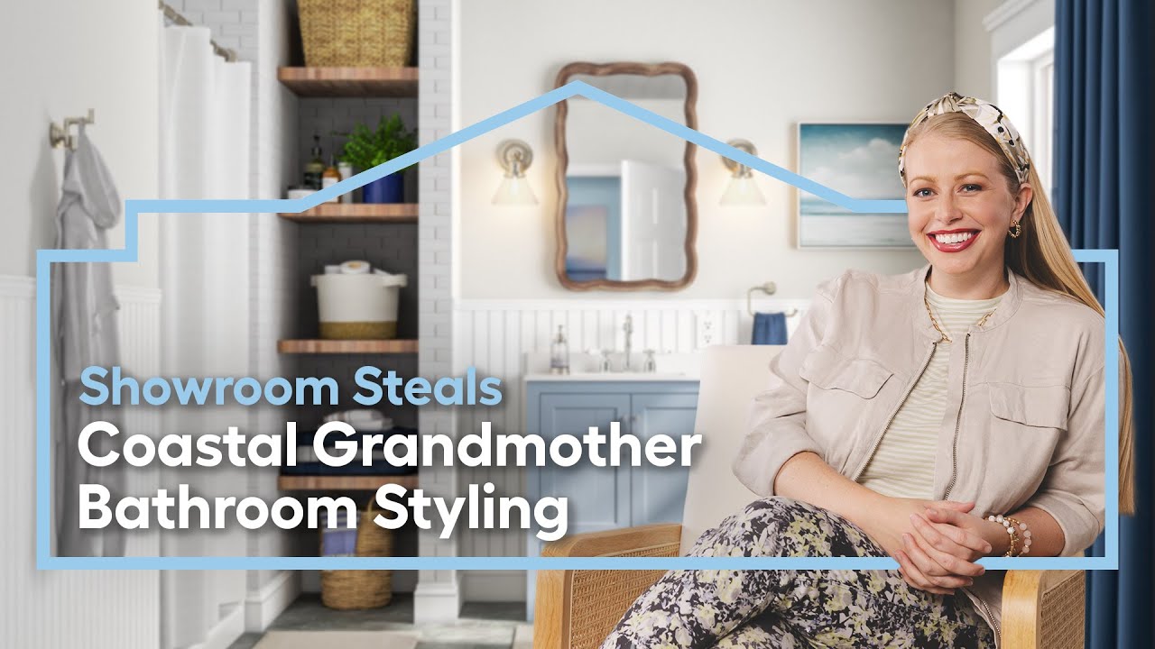 Coastal Grandmother Bathroom Styling Showroom Steals Episode 4 YouTube