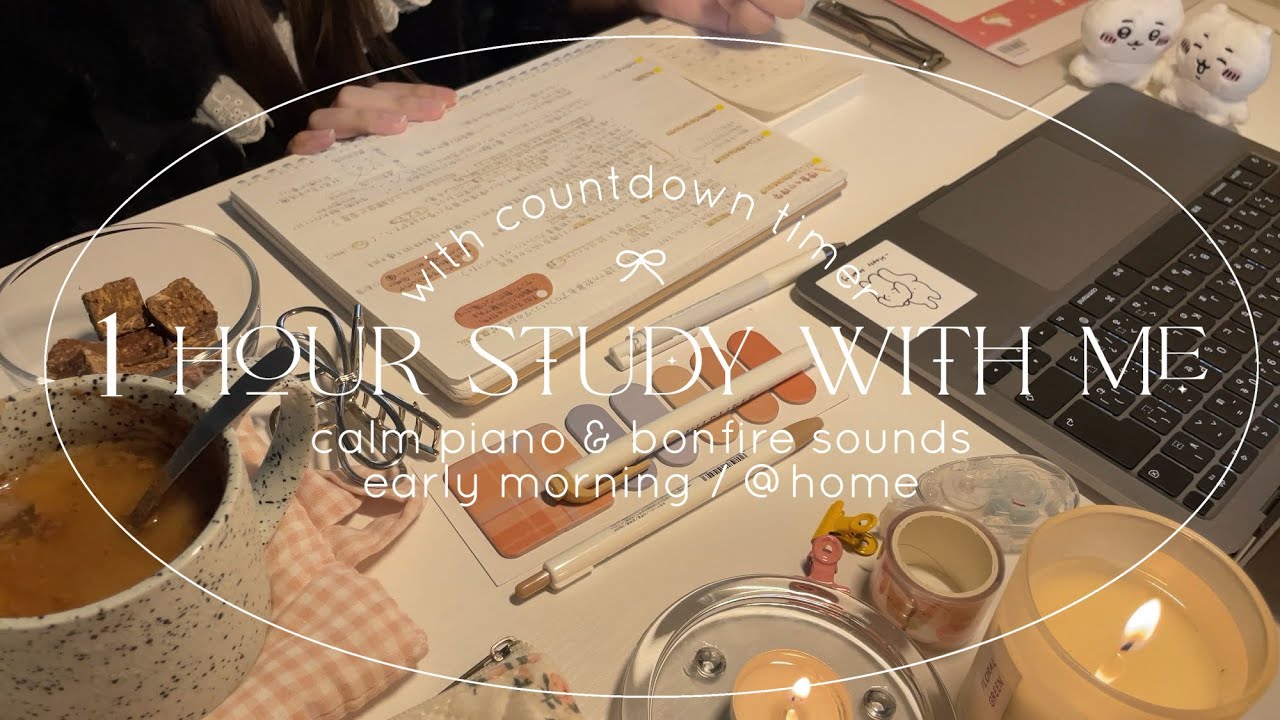 【 study with me 】 Вставайте рано и усердно занимайтесь.🦤 ༘ ༘
