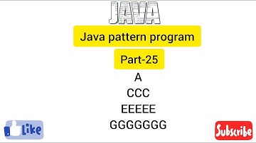 Java pattern program part 25 Easy Learning Genius