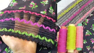 Florent Print New Embroidery Trick At Home_Viral Sleeves Patch Embroidery By Simple Sewing Machine