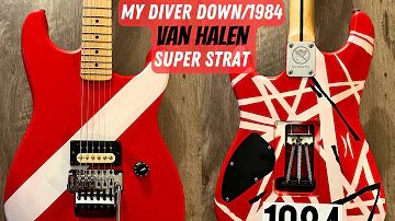 Here's a look At My Van Halen Diver Down 1984 Combo Super Strat!