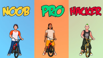 NOOB VS PRO VS HACKER in Max Air BMX  New Game 2020