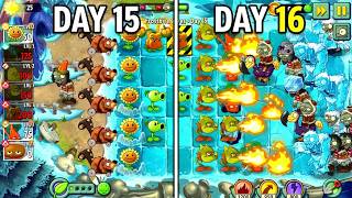 Crazy Zombie Waves! 🥶🌻 - Frostbite Caves Day 15–16 | PvZ2 (4KHD) screenshot 5
