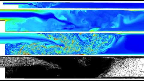 Backward facing step