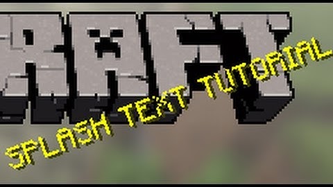 Minecraft 1.7.2 Custom Splash Text Tutorial! No Mods!