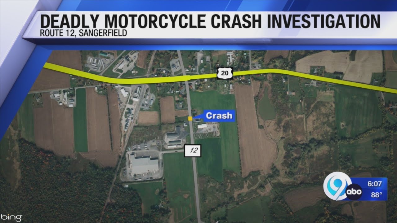 Deadly motorcycle crash investigation in Oneida County - YouTube