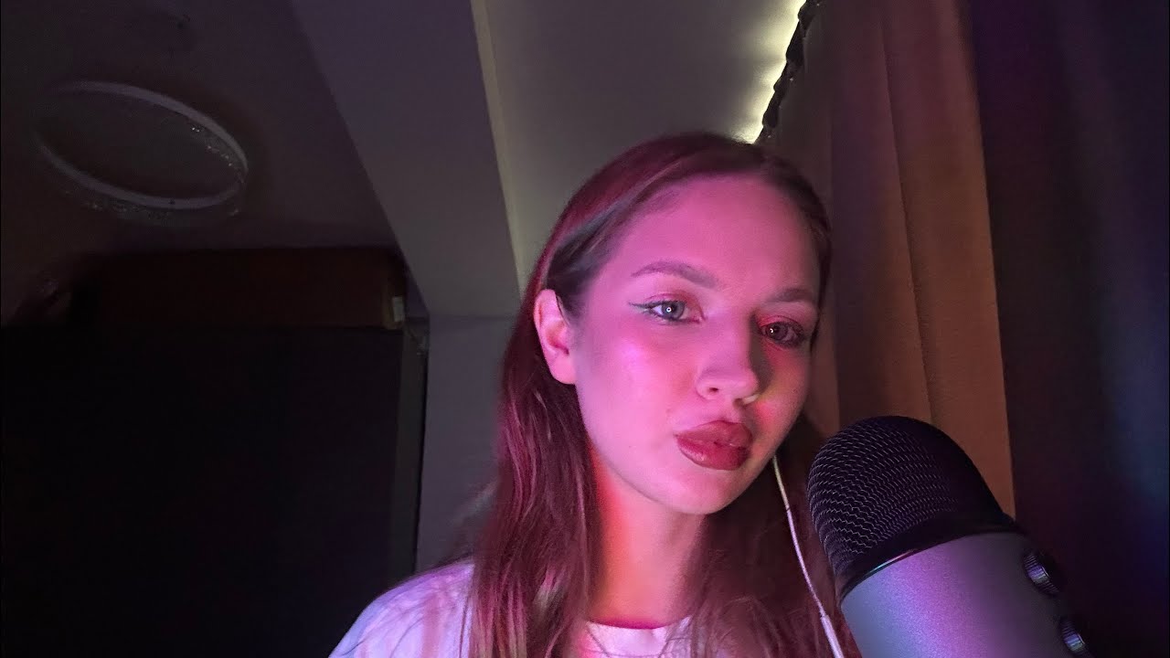 Первое асмр видео😊Визуальные триггеры и звуки рта)