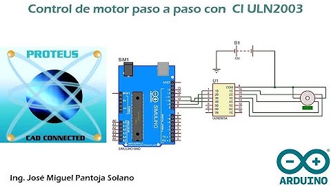 SIMULACIÓN 5.1 PROTEUS ARDUINO Control de motor Paso a Paso con ULN20023