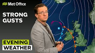 12/10/2026 - Heavy rain & gusty conditions - Evening Weather Forecast UK - Met Office Weather