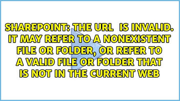 The URL ＜filename＞ is invalid. It may refer to a nonexistent file