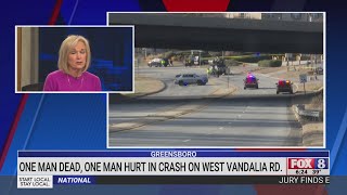 Man dead after Greensboro crash on West Vandalia Road, other man taken to hospital, police say