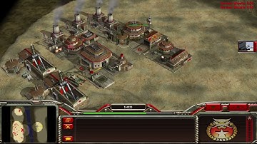 Command & Conquer: Generals, A River Runs Between Map, China vs USA Brutal Difficulty