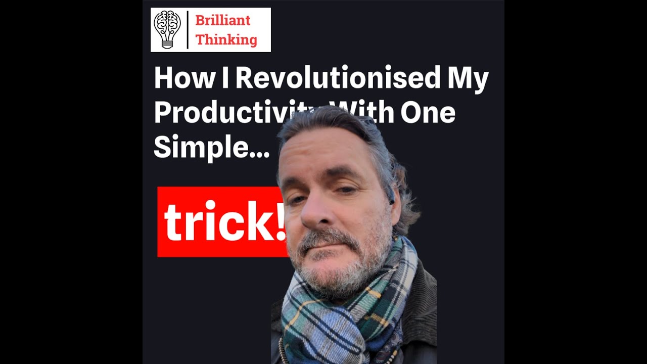 How I Revolutionised My Productivity With One Simple Trick - YouTube