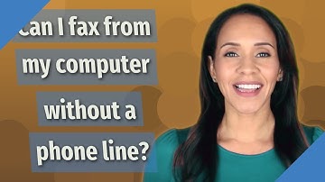 Can I fax from my computer without a phone line?