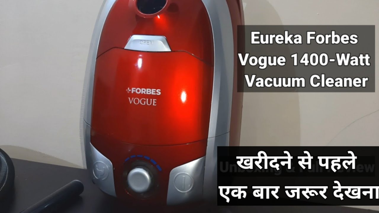 Eureka Forbes Vogue 1400Watt Vacuum Cleaner (Red and Silver) Unboxing & Full Review YouTube