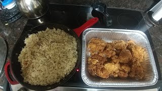 Homemade Chicken Strips& Cabbage Fried Rice!