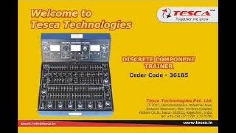 Discrete Component Trainer || Tesca 36185