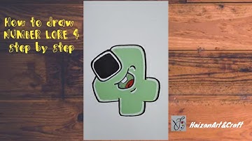 How to draw ALPHABET LORE NUMBER 4 Addition series #youtubevideo#youtube#alphabetlorenumber