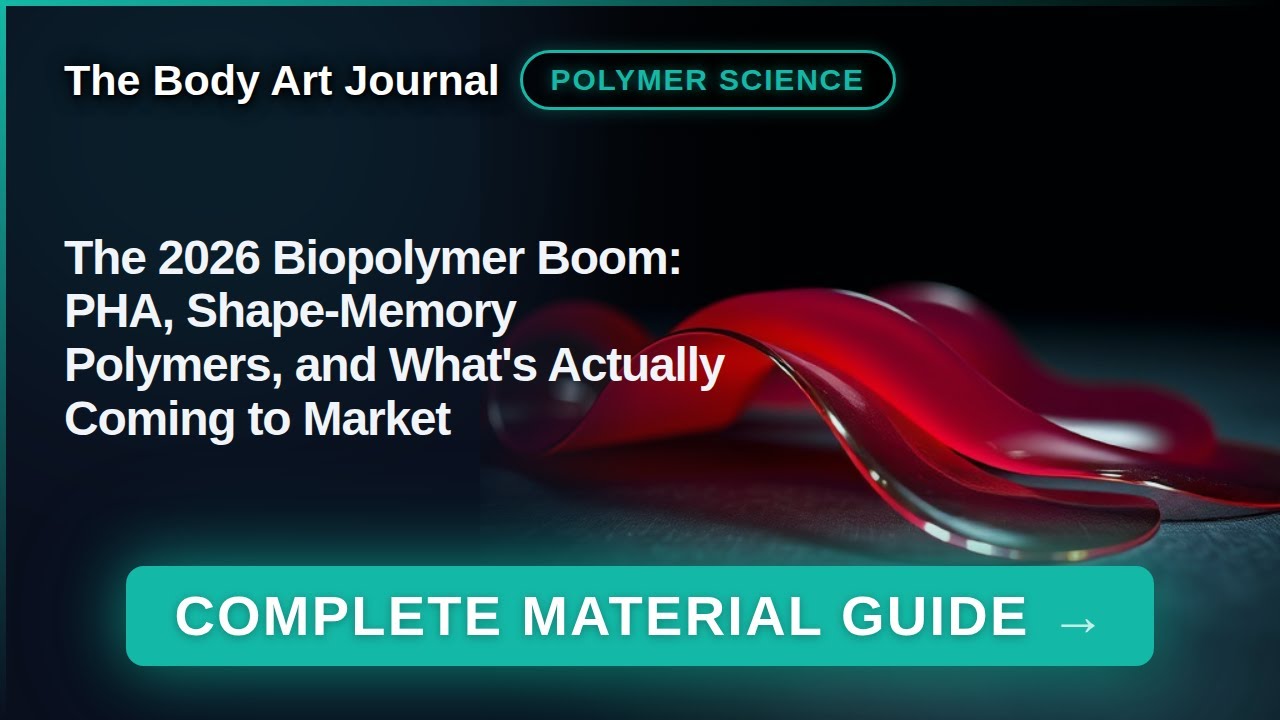 The 2026 Biopolymer Boom: PHA, Shape-Memory Polymers, and What's Actually Ready for Body Art Studio Use