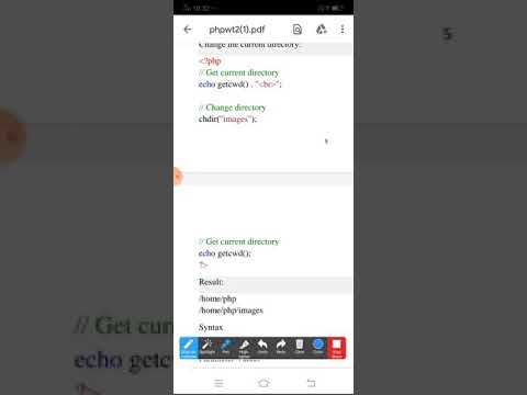 Php directories  chdir()
