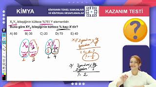 10.Sınıf Kimya Kimyanın Temel Kanunları Ve Kimyasal Hesaplamalar Kazanım Testi