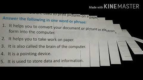 Class 2 computer chapter 1 question answers