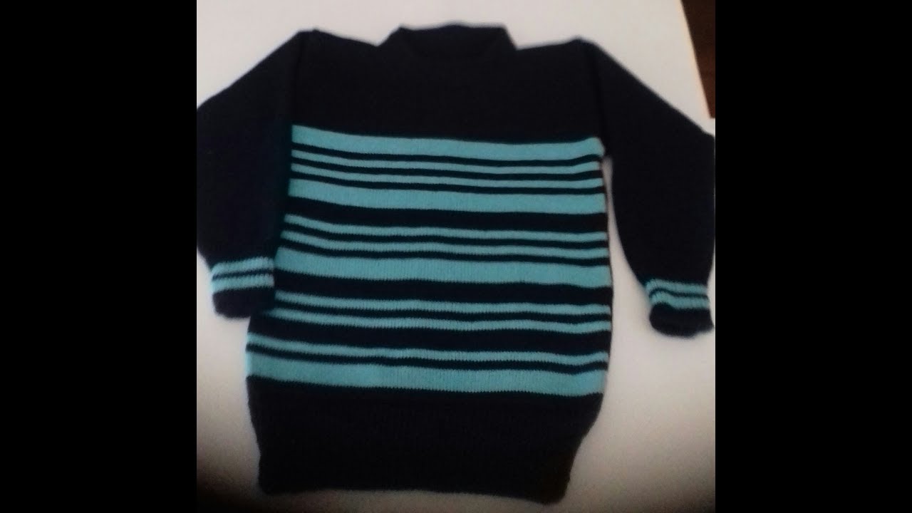 Blusa em trico a maquina para  6 anos