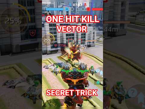 Secret trick to One Hit Kill Vectors ✅ || War Robots WR