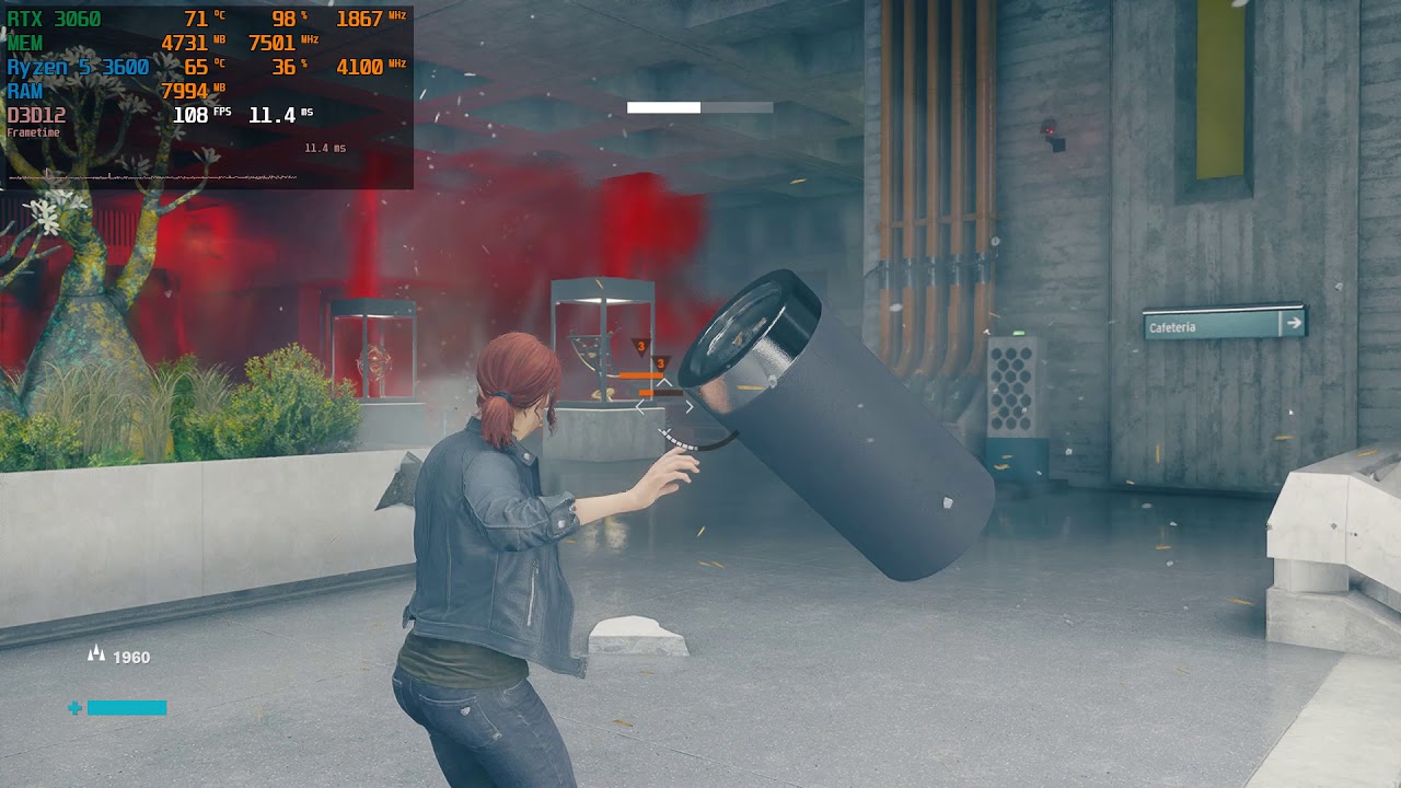 Control | RTX 3060 12GB + Ryzen 5 3600 | RTX OFF