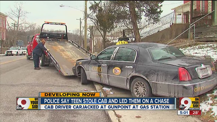 Police say 13-year-old stole cab and led them on chase