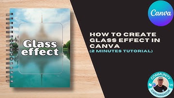 How to Create Glass Effect in Canva 2 minutes tutorial
