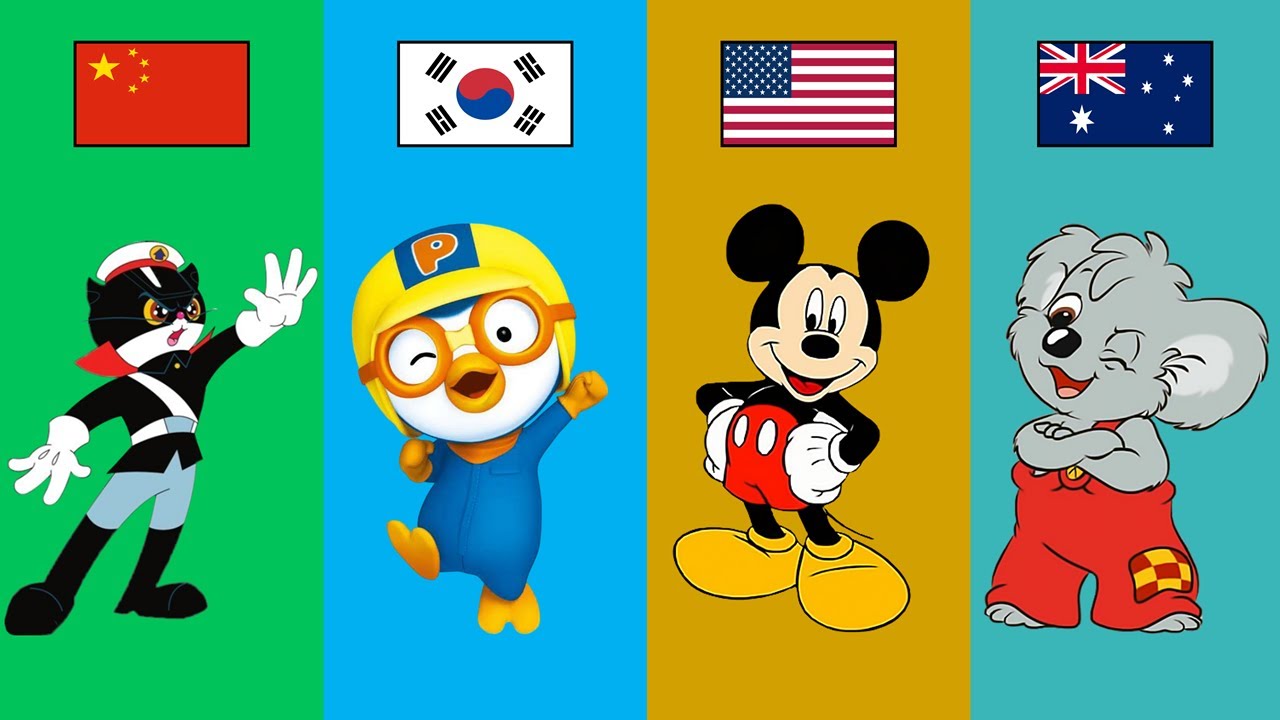 Cartoons From Different Countries | Pt.11 - YouTube