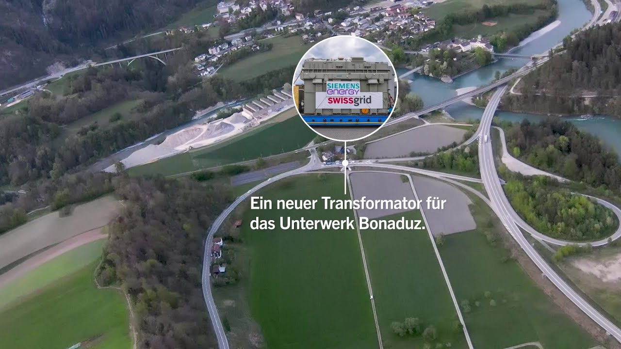 Neuer Transformator für das Unterwerk Bonaduz